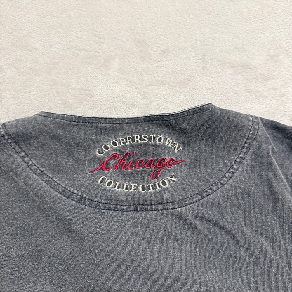 VTG Cooperstown Collection Chicago White Sox Henley Jersey Shirt Mens L MLB 90s - Picture 6 of 10